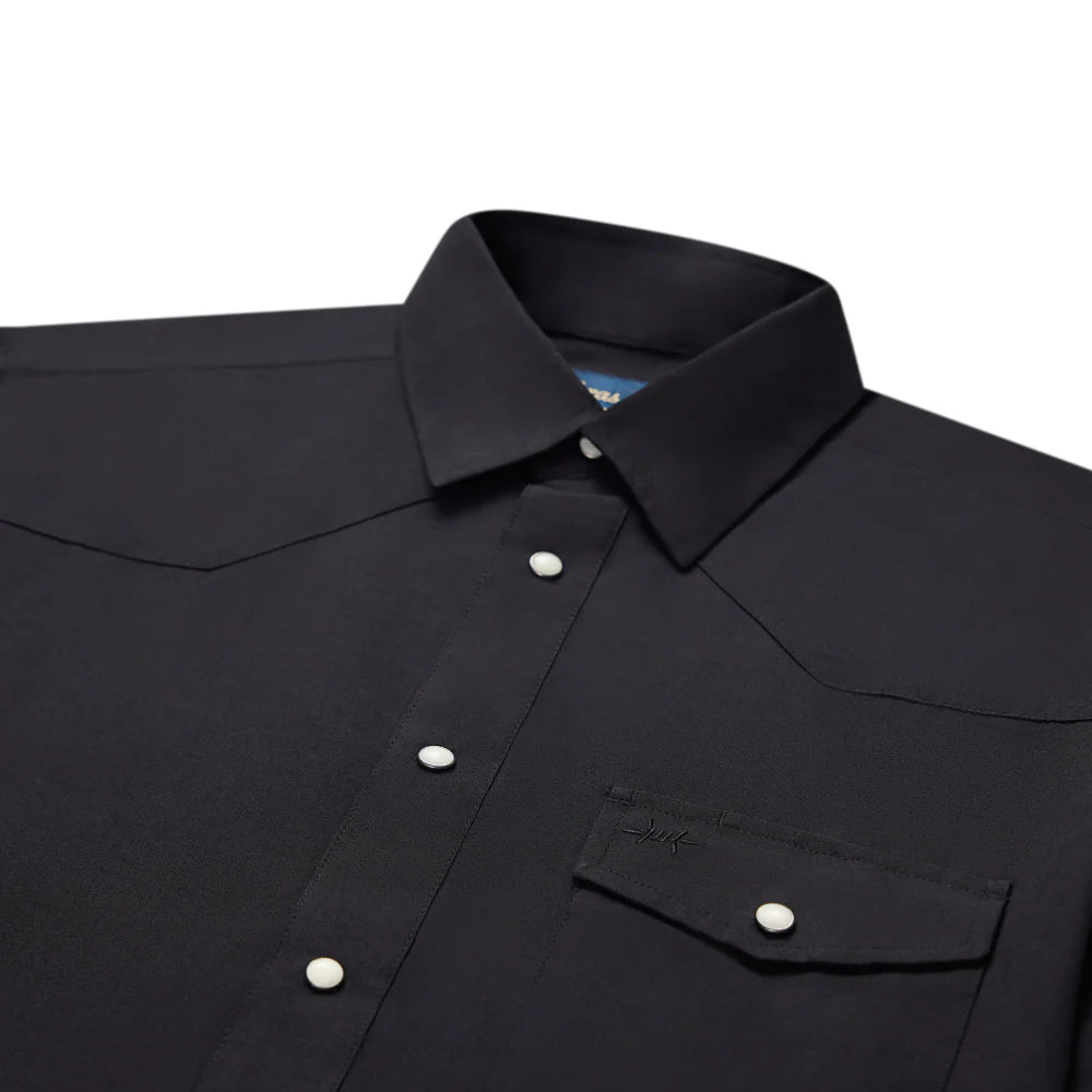 Long Sleeve Western Field Shirt- Cannon Black by Texas Standard