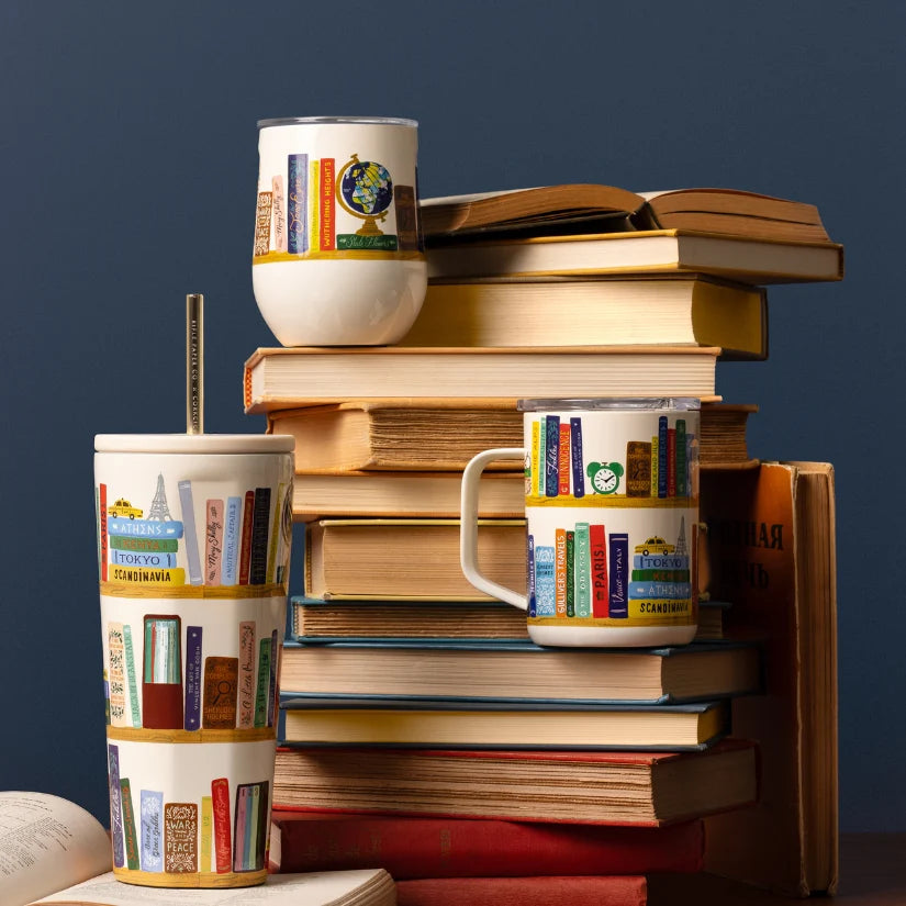 Corkcicle & Rifle Paper 24oz Cold Cup/ Book Club