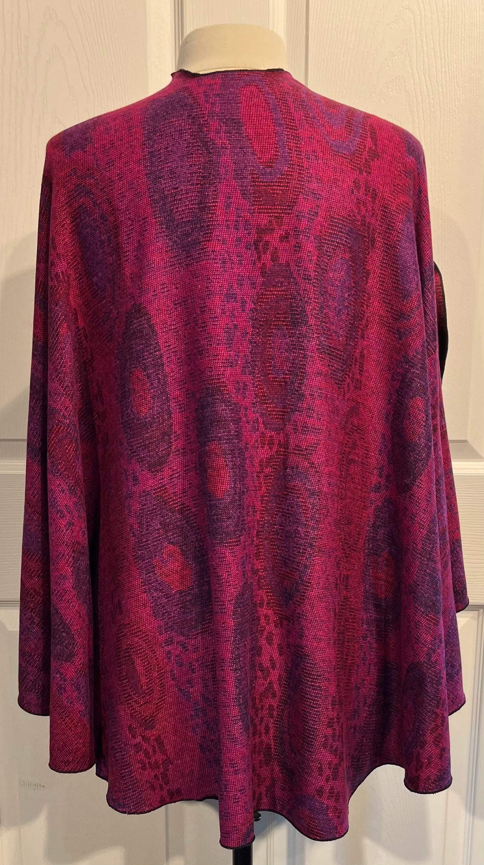 Magenta Mix Reversible Cashmere Shawl