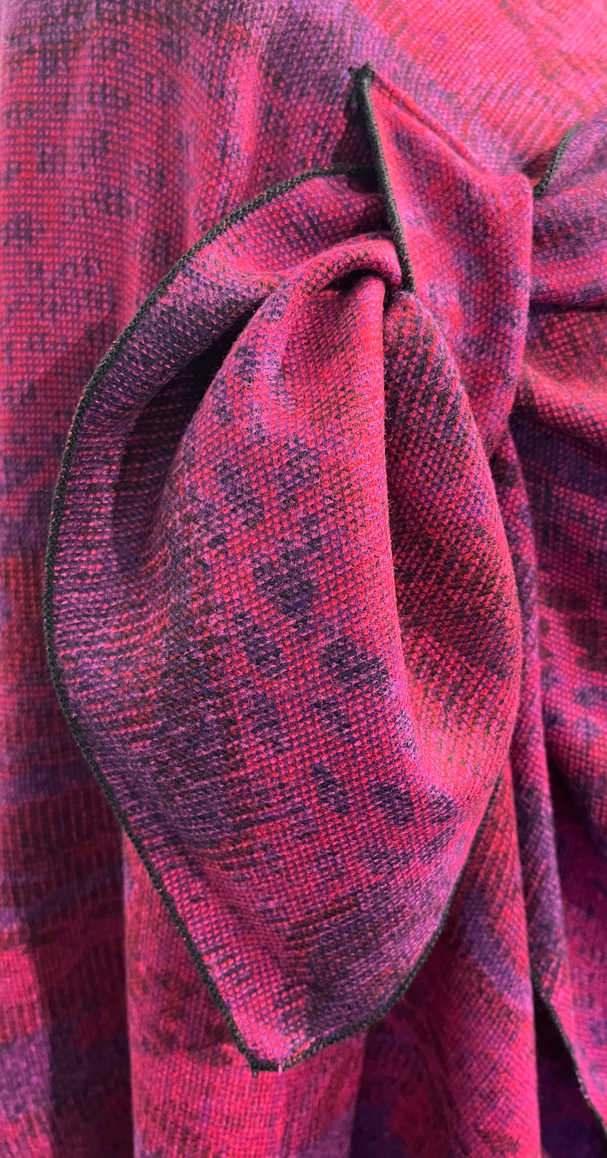 Magenta Mix Reversible Cashmere Shawl