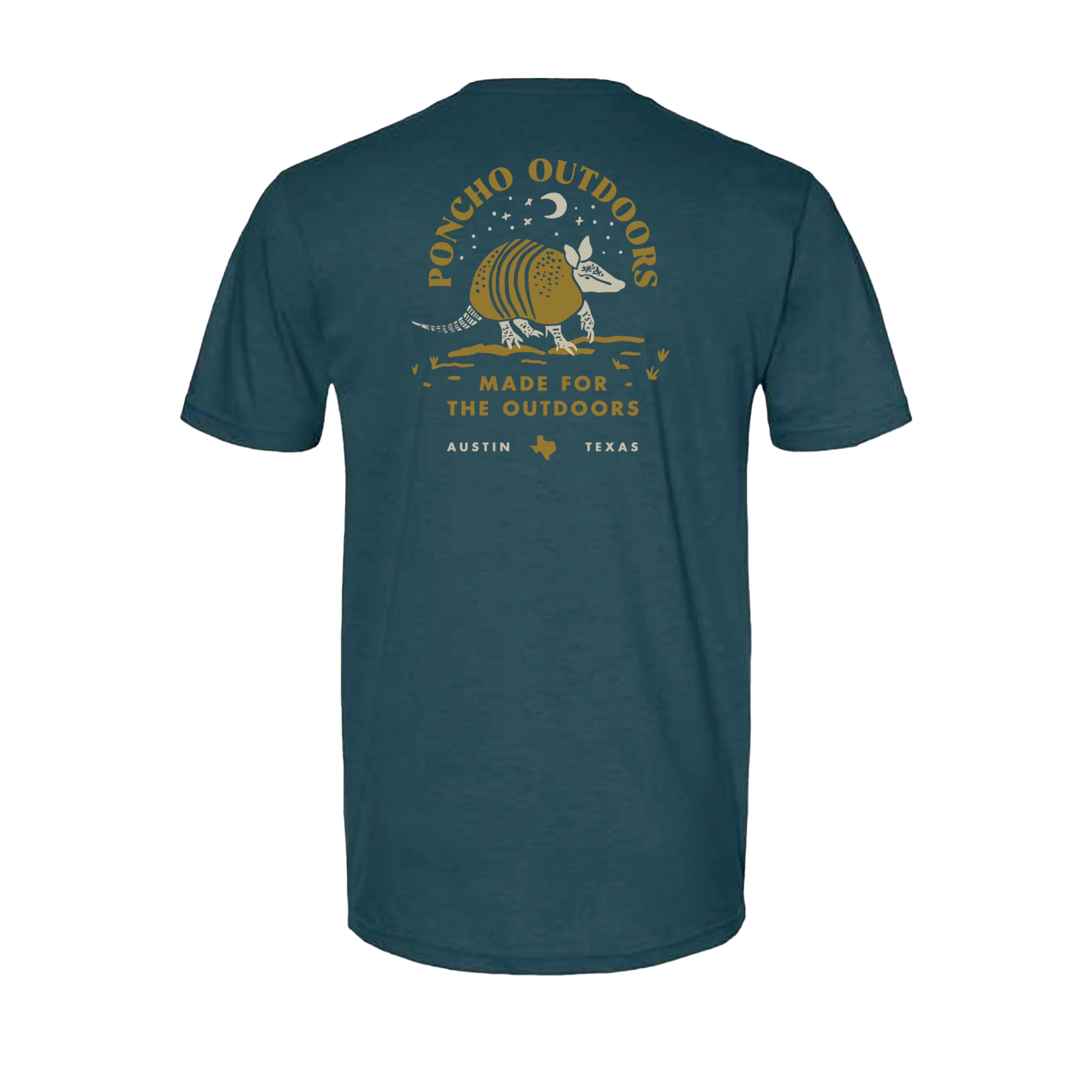 Armadillo Under Stars T-shirt By Poncho