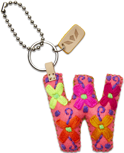 PINK FELT ALPHABET CHARMS