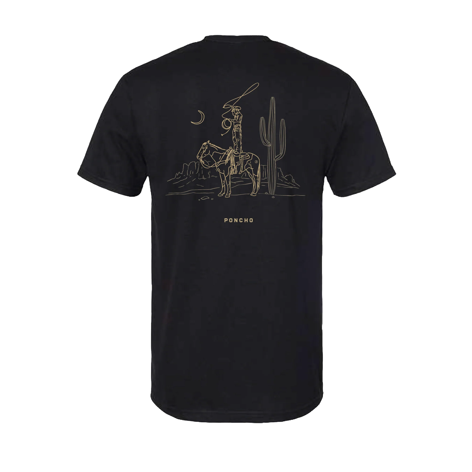 The Cowboy Moon T-shirt By Poncho