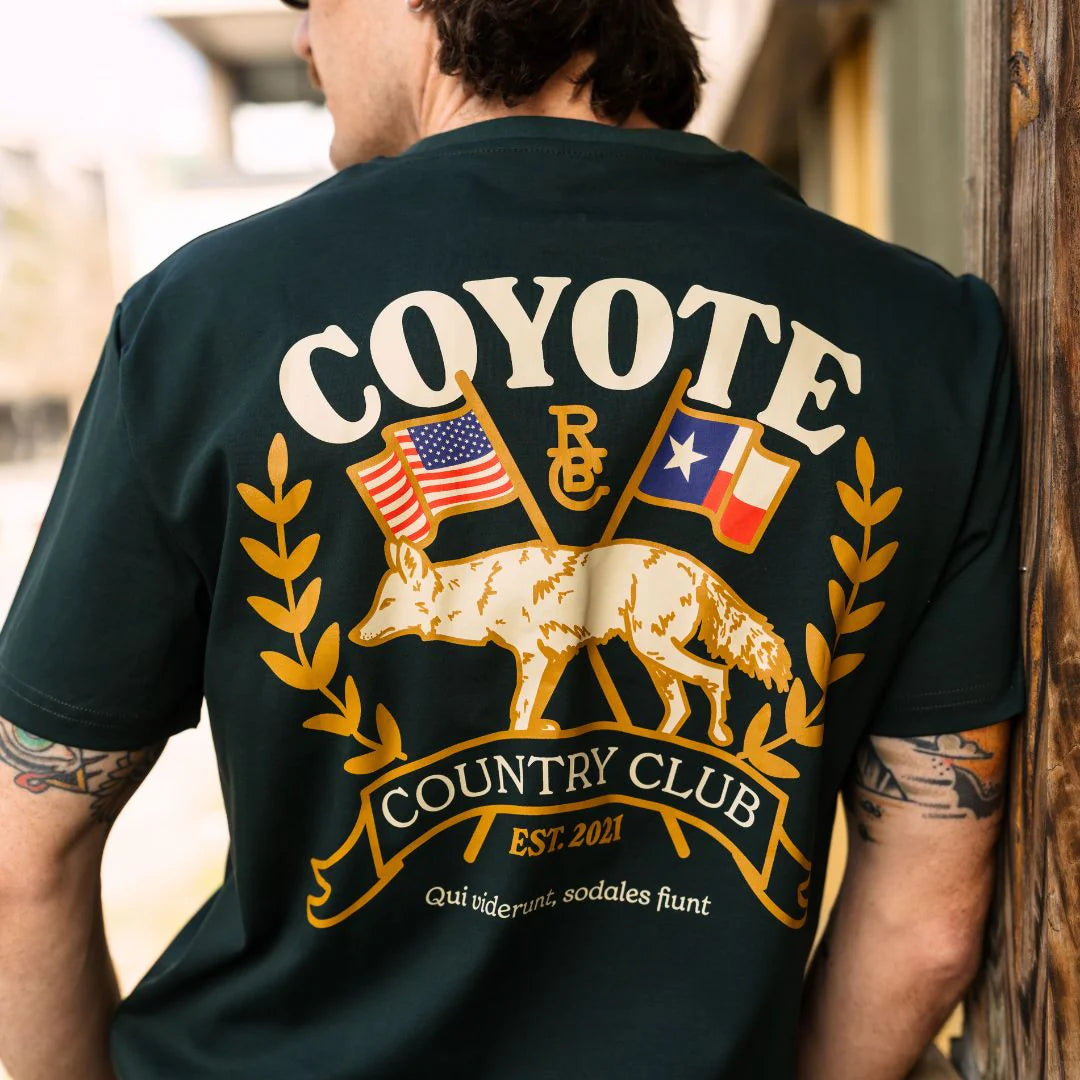 Coyote Country Club T-shirt By Raised by Coyotes