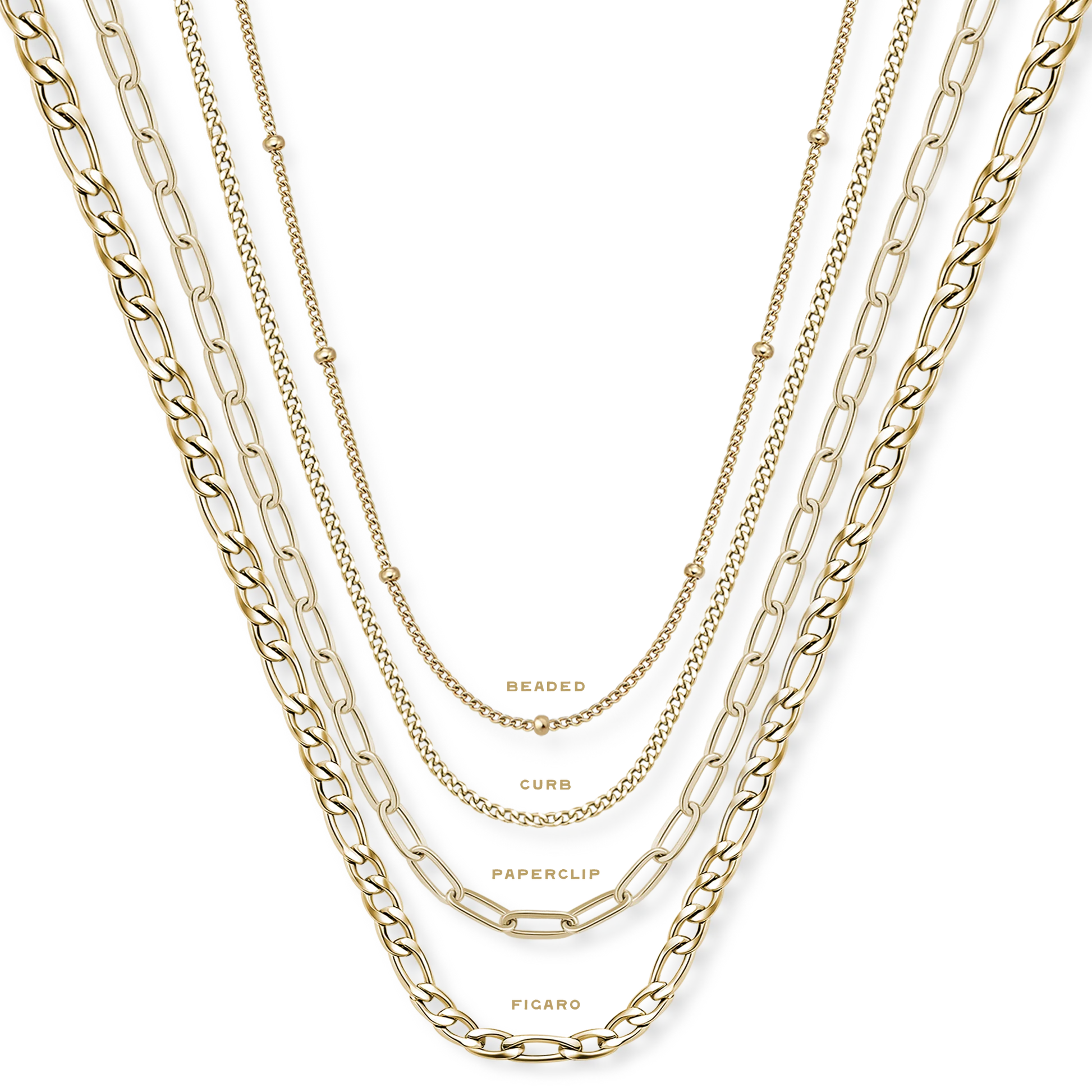 SpurWest Mini Belt Buckle Mama Necklace - Paper Clip Chain/ Gold