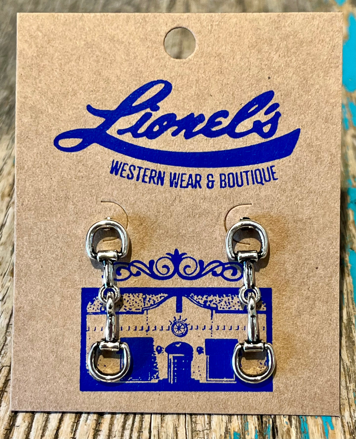 Silver Horse Bit Earrings