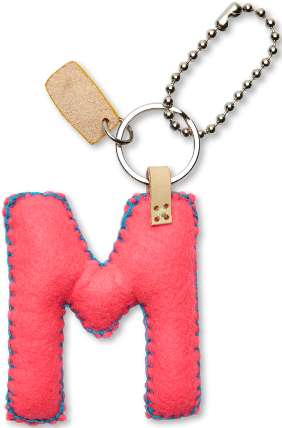 PINK FELT ALPHABET CHARMS