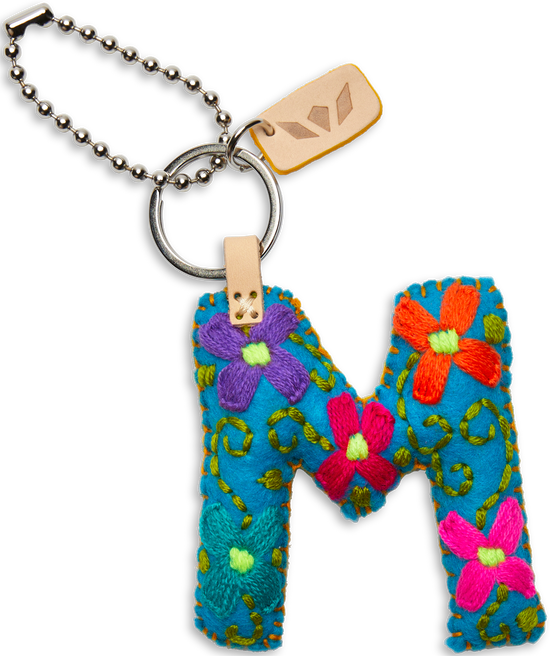 TURQUOISE FELT ALPHABET CHARMS