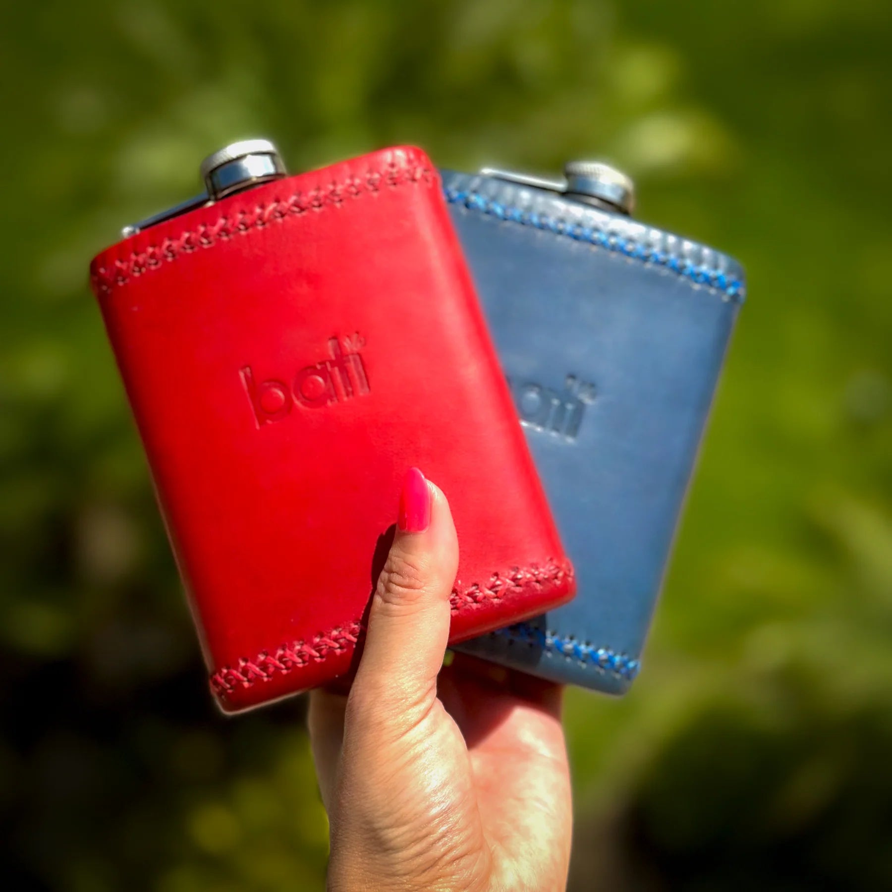 Petaca 8oz Blue Flask