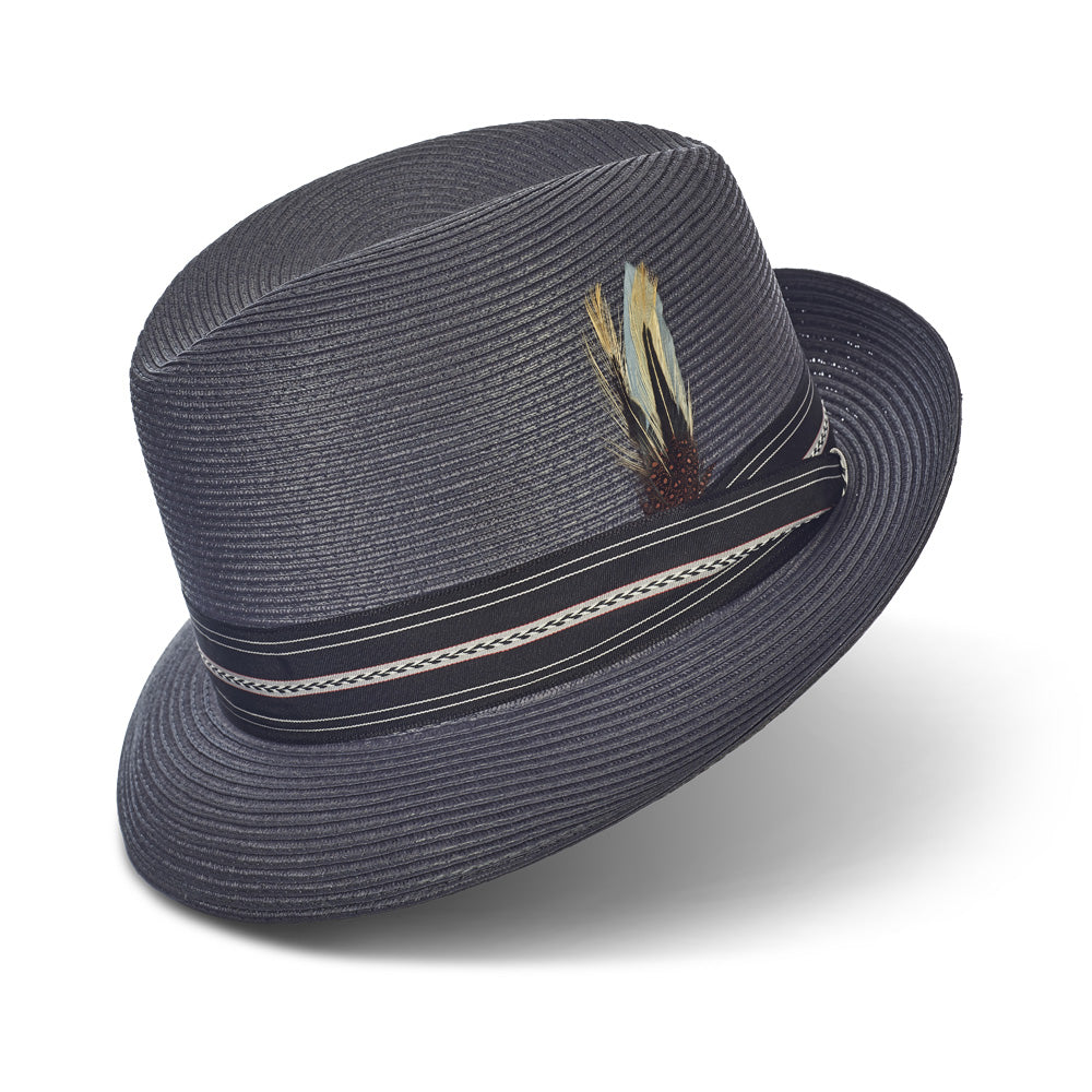 Pinzano grey Oxford Milan Straw Hat