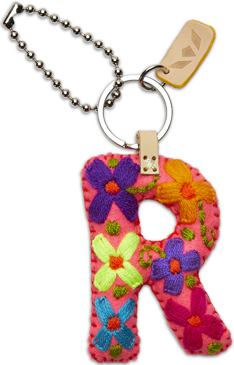 PINK FELT ALPHABET CHARMS