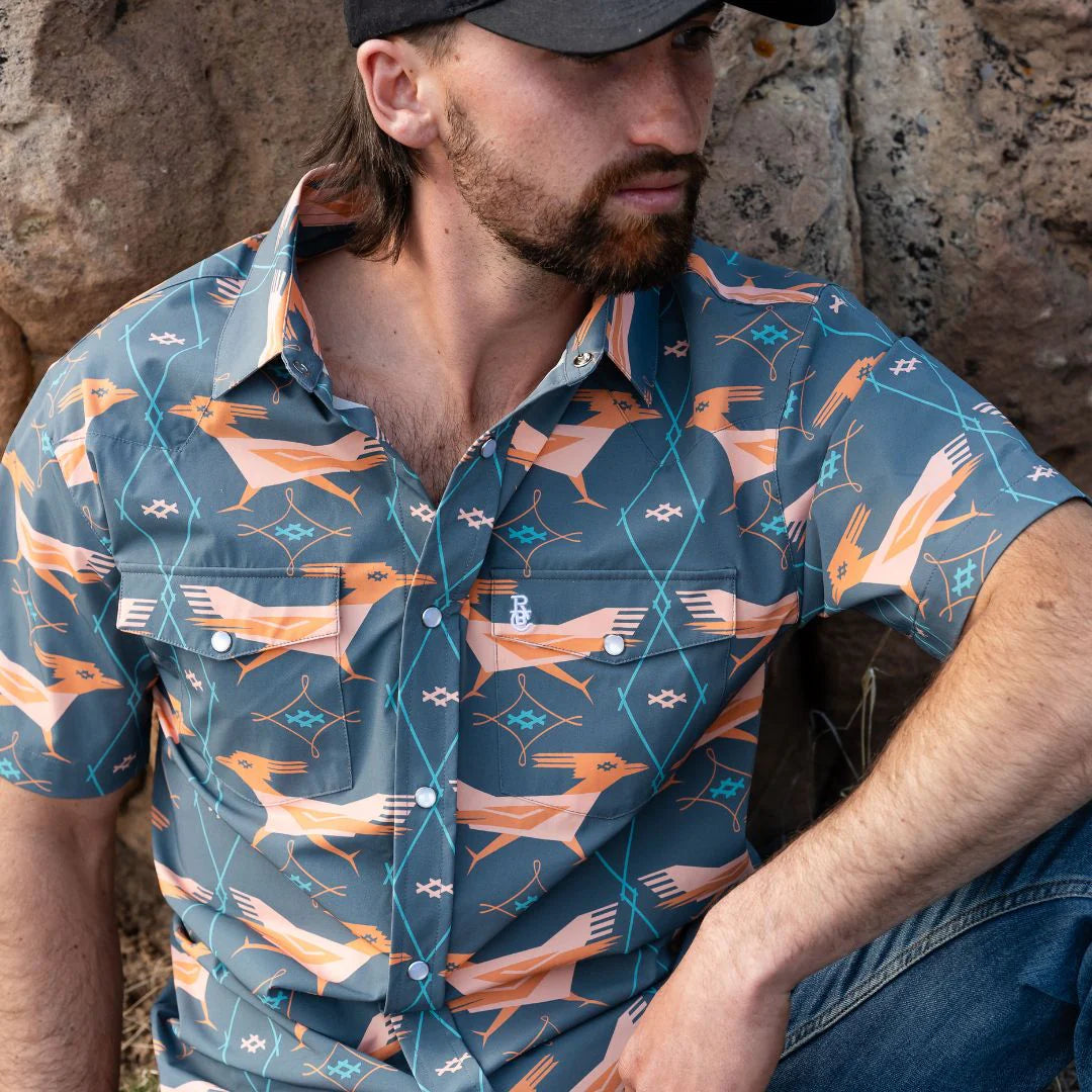 Roadrunner Pearl Snap by Raised by Coyotes