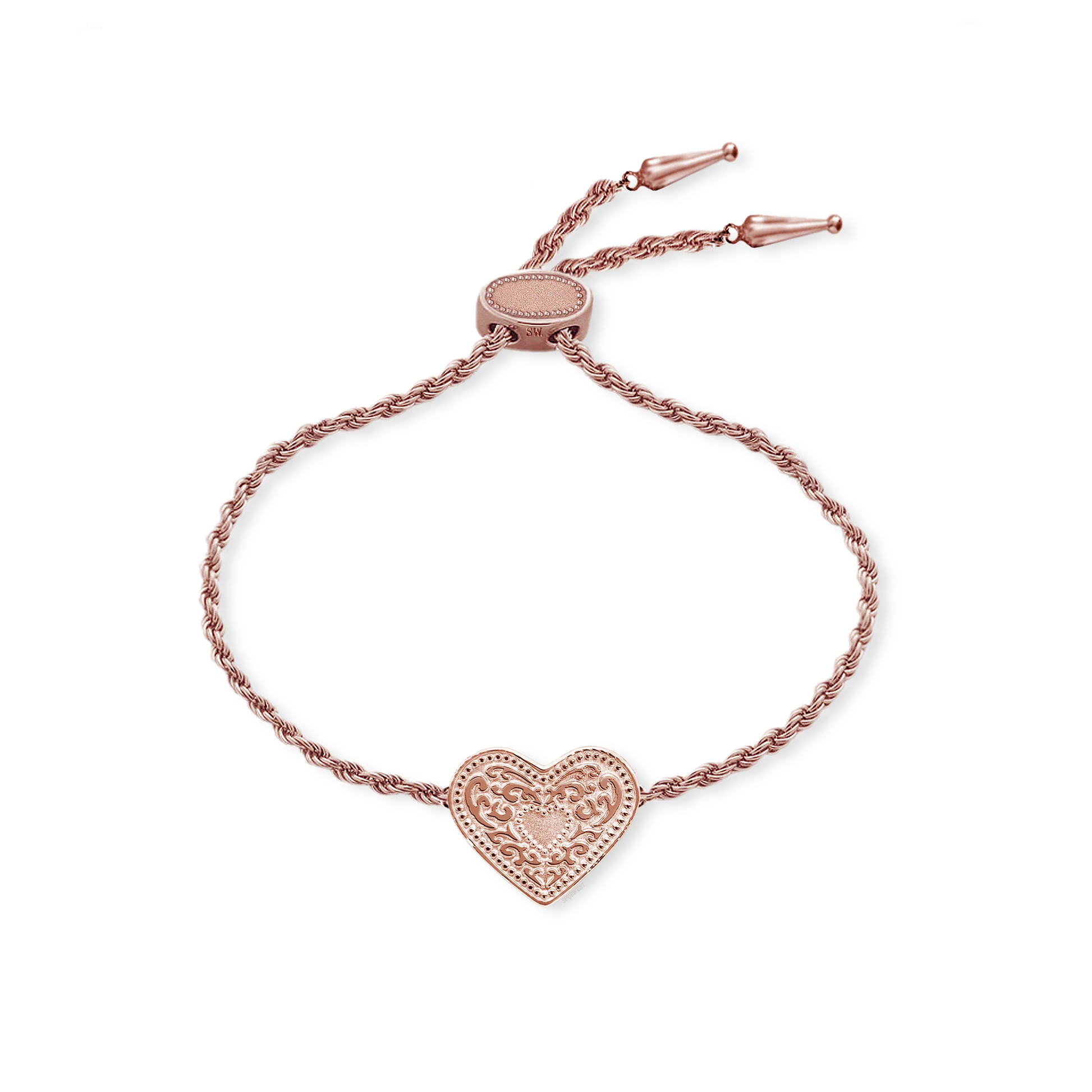 SpurWest Audrey Heart Bracelet - Rose Gold