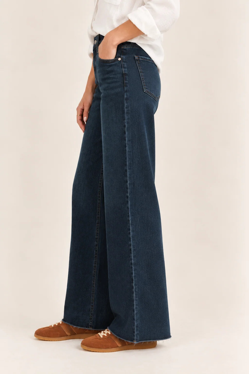 Far Out High Rise Wide Leg/Midnight by Daze