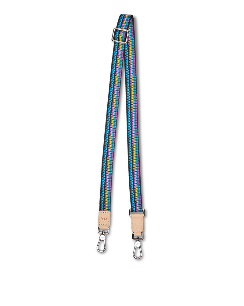 Blueberry Webbing Slim Crossbody Strap