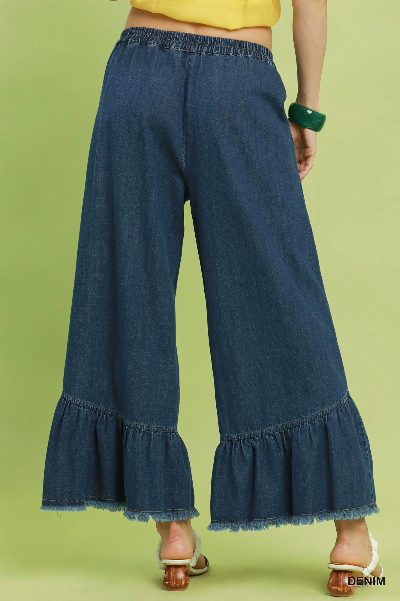 Easy Days Denim Ruffle Pants