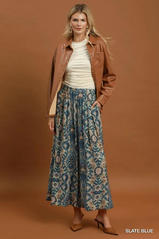 Slate Harvest Wide Leg Pants 🍂
