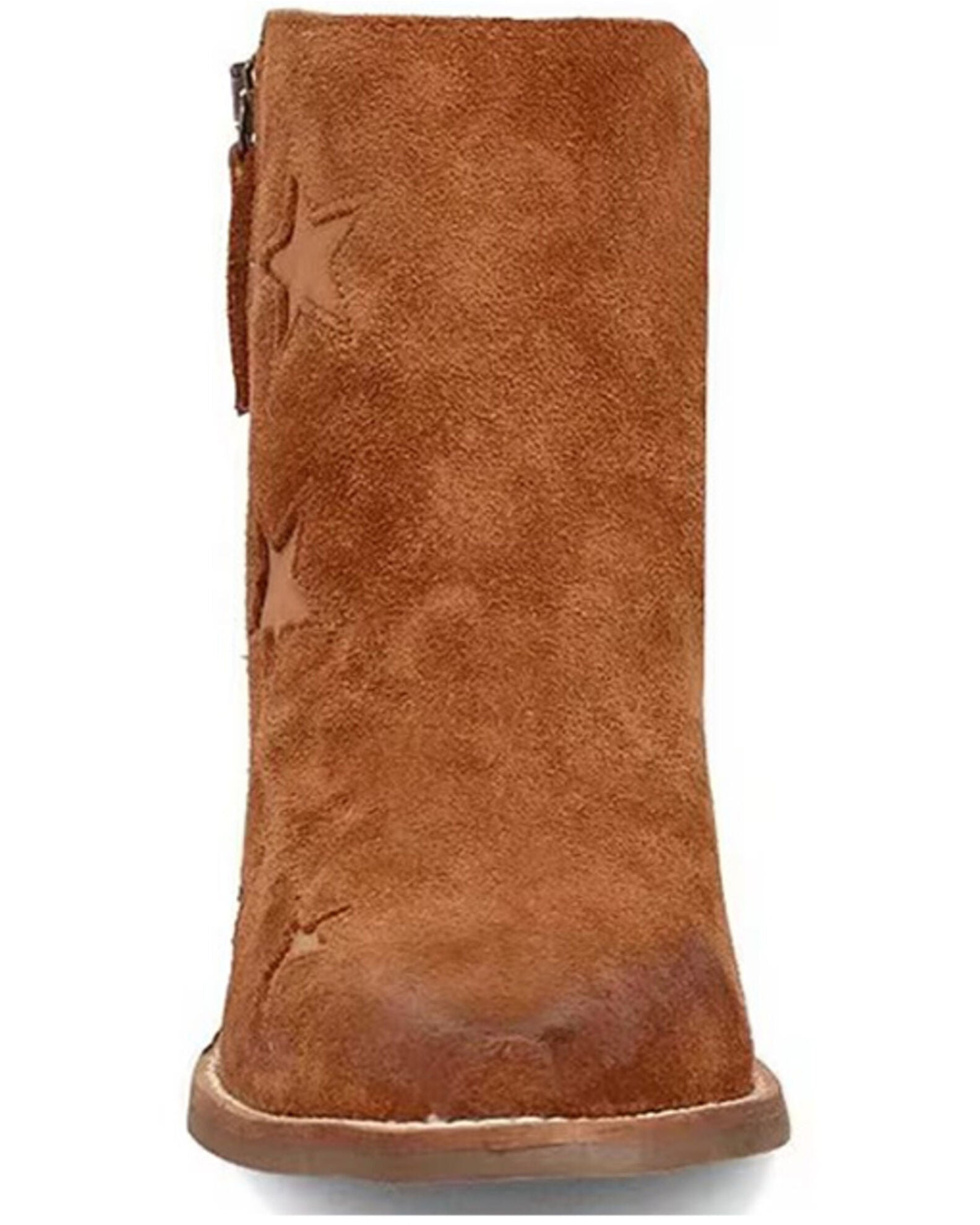 Dingo Women's Camel Little Star Suede Western Booties