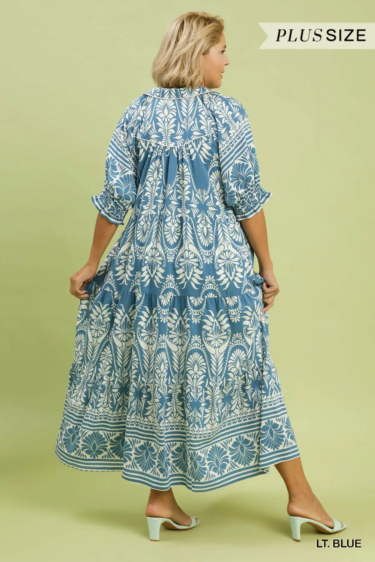 Light Blue Coastal Breeze Midi Dress