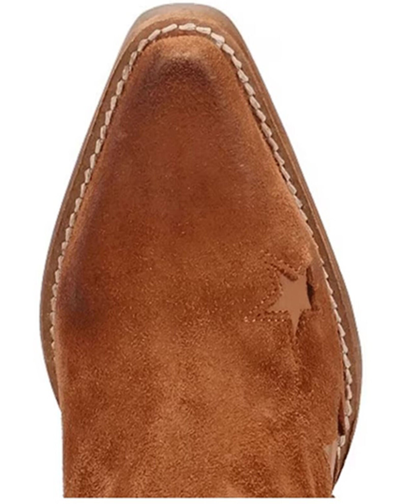 Dingo Women's Camel Little Star Suede Western Booties