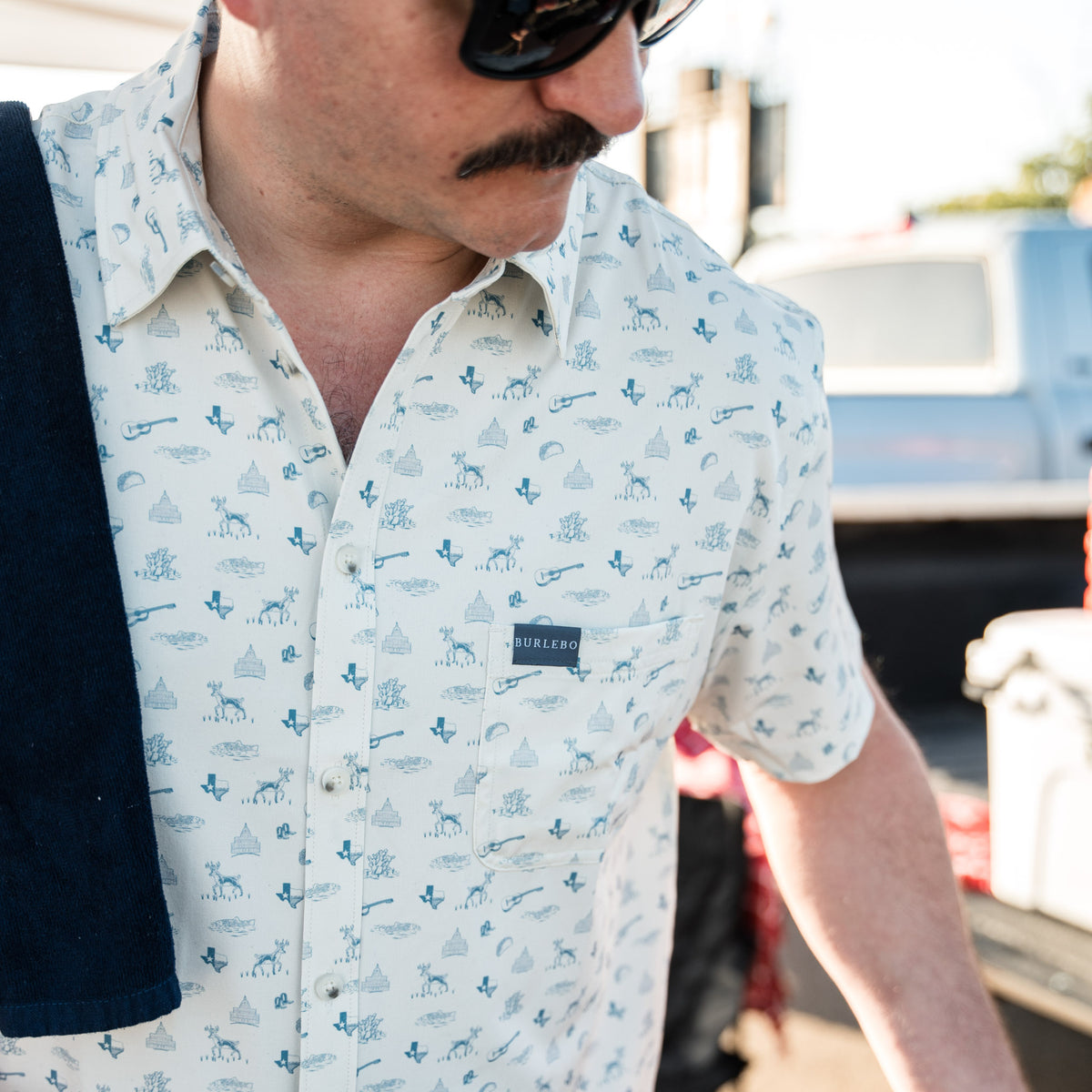 Performance Button Up- Lone Star State by Burlebo