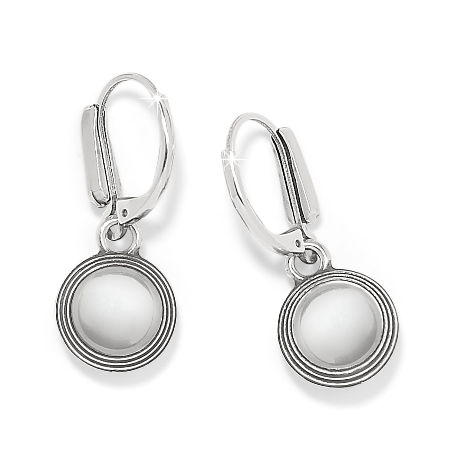 Meridian Aurora Leverback Earrings/crystal