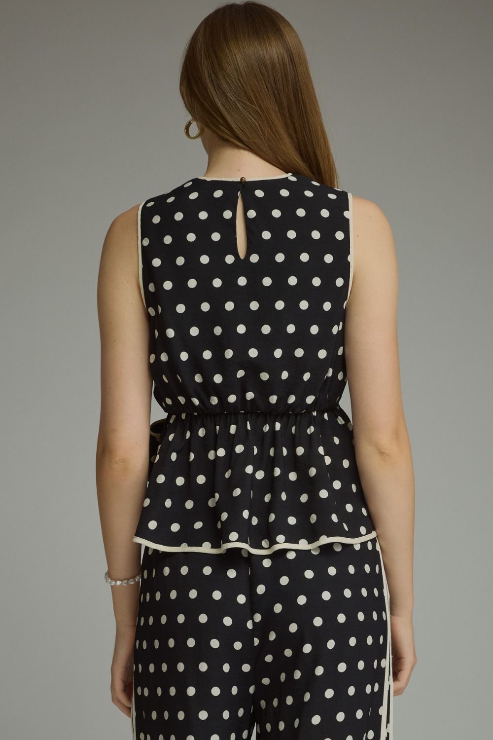 Midnight Polka Dot Two-Piece Set ⚪🖤