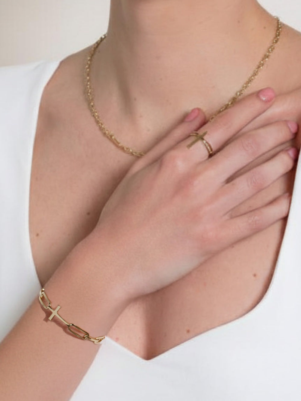 Chain Breaker Sterling Silver/18K Gold Overlay Bangle
