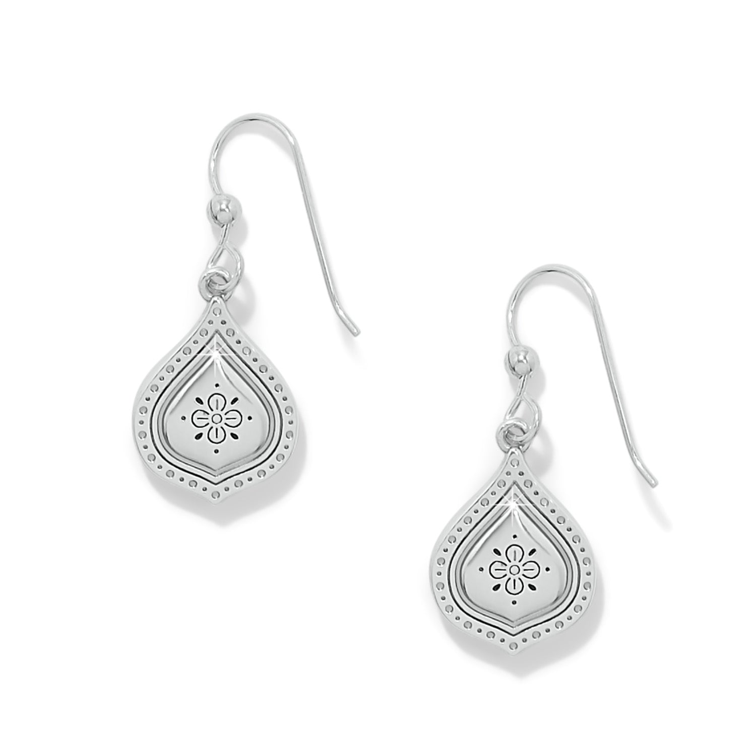 Mosaic Cerrillos Teardrop French Wire Earrings