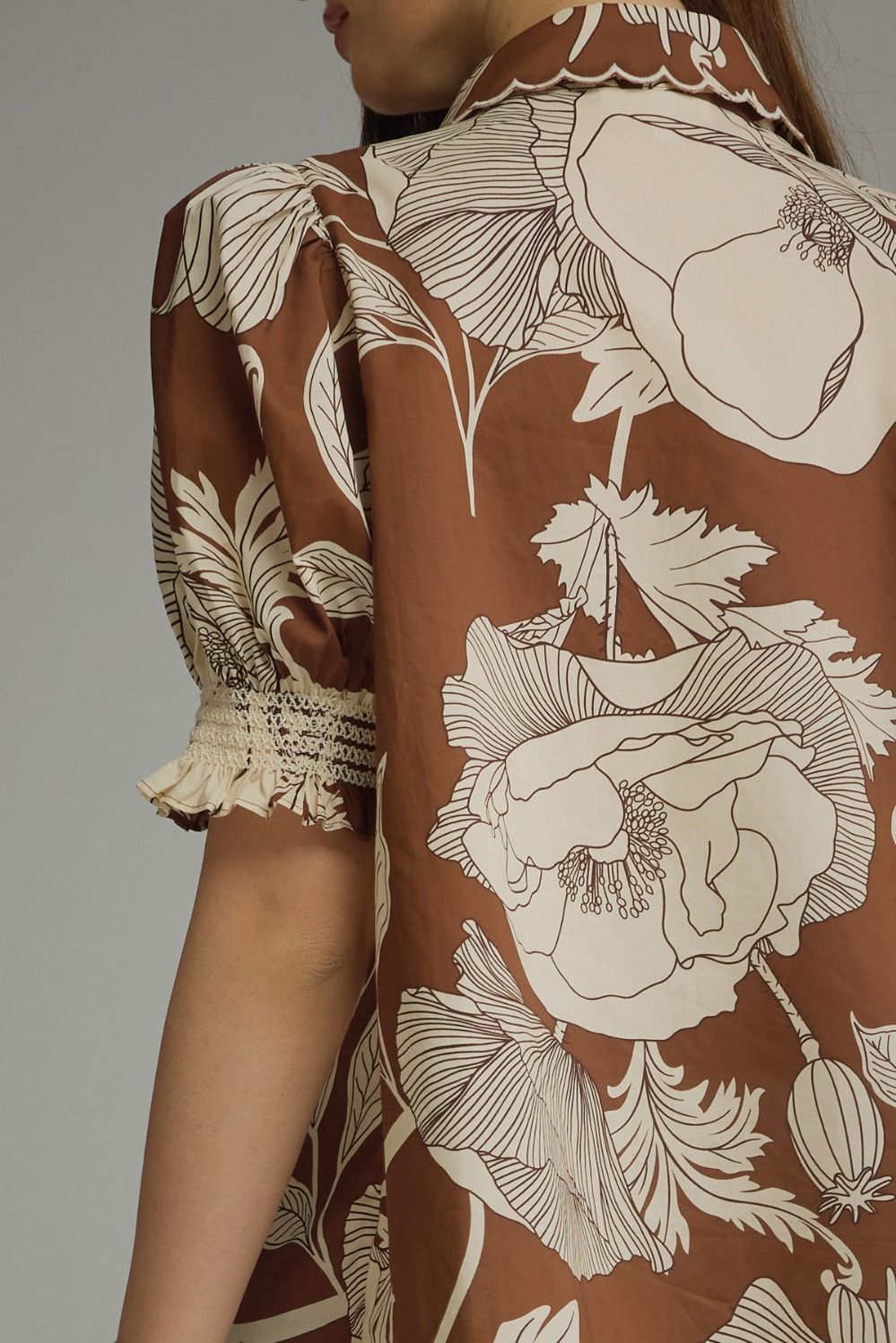 Cocoa Garden Scallop Top 🤎🌿