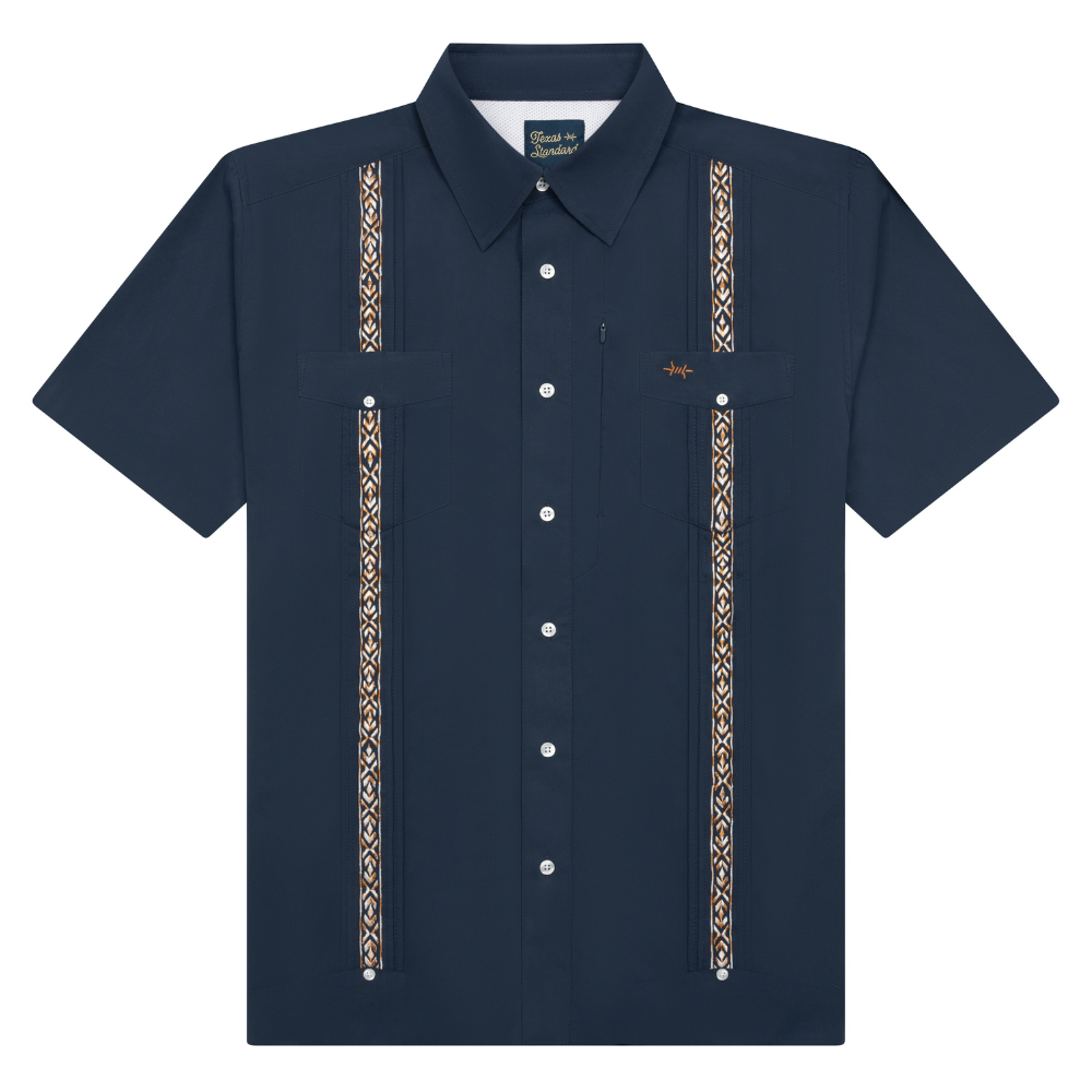 Guayabera Libre- Marino Cuero by Texas Standard