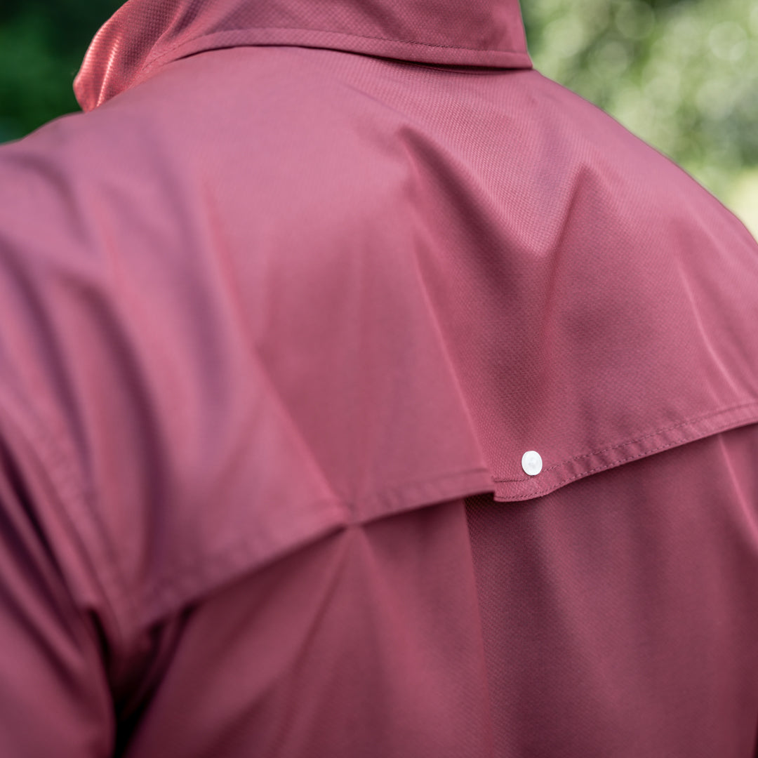Guayabera Libre-Solid Maroon by Texas Standard