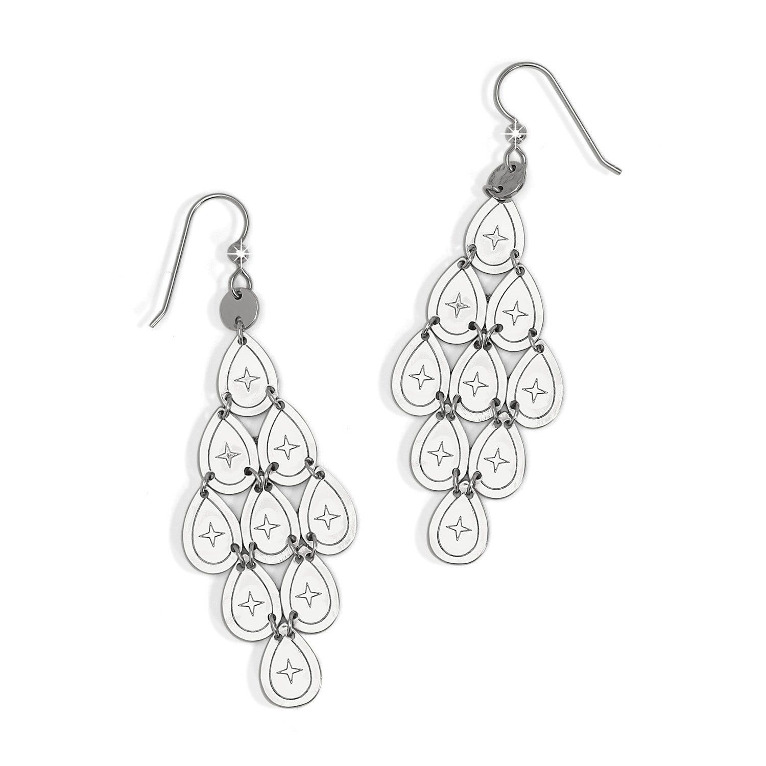 Palm Canyon Teardrop French Wire Earrings/silver
