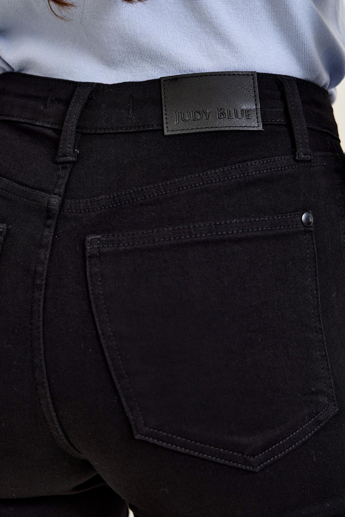 Judy Blue BLACK High Waist Kimberly Classic Straight Leg Jean