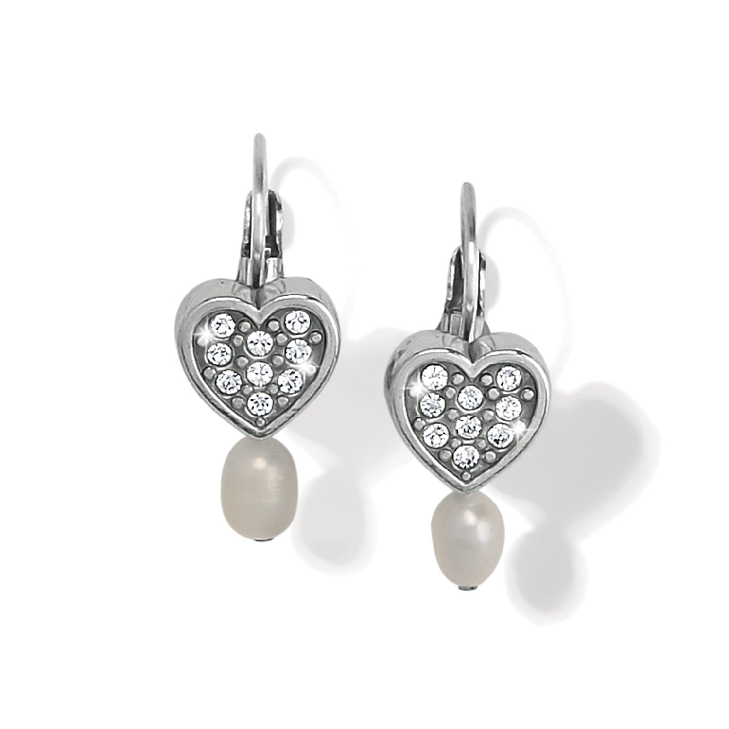 Meridian Zenith Heart Pearl Leverback