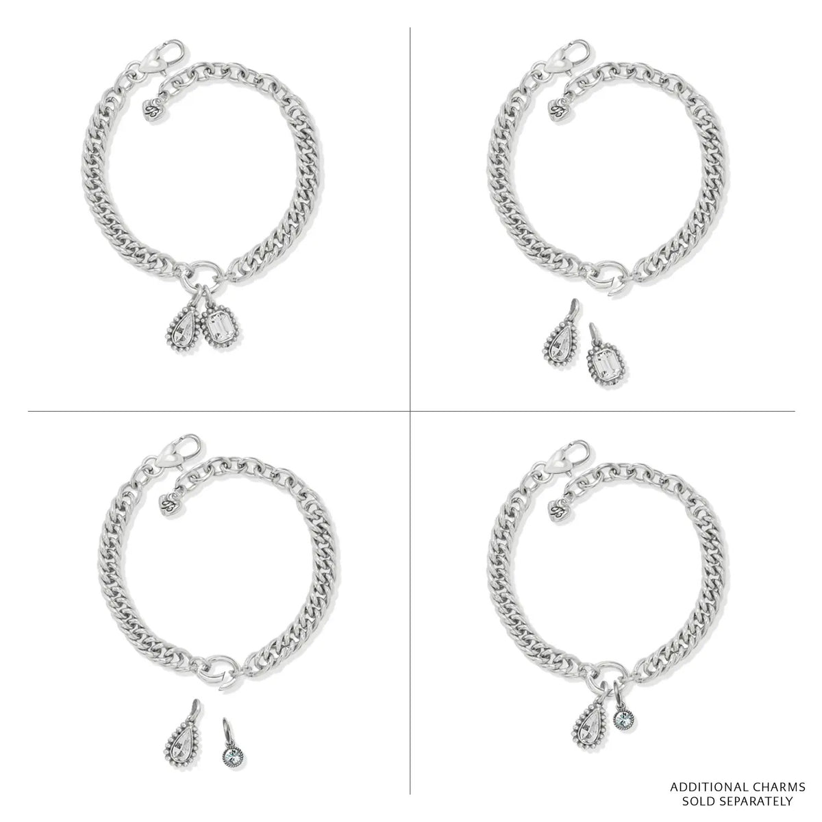 Twinkle Luxe Charm Link Bracelet