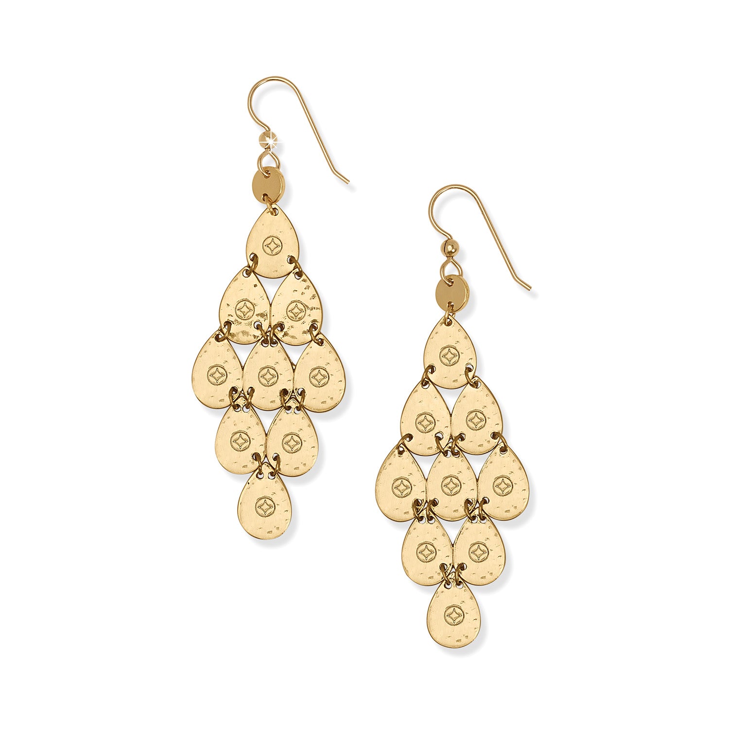 Palm Canyon Teardrop French Wire Earrings/gold