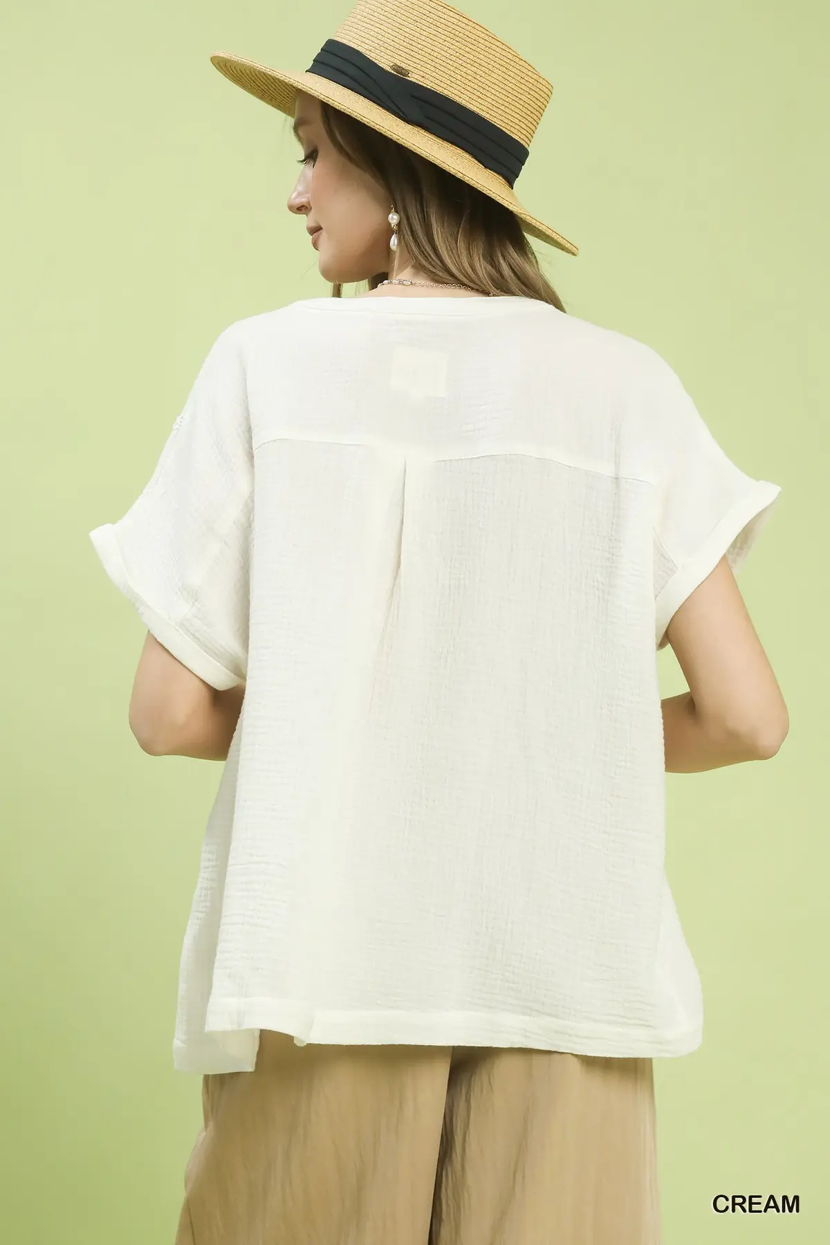 Cream Coast Gauze Boho Blouse