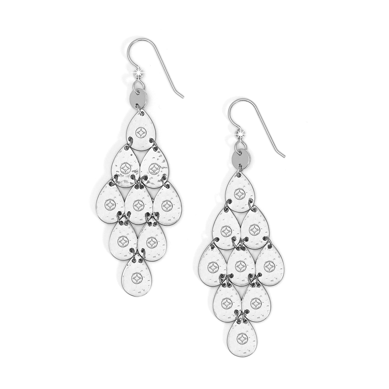 Palm Canyon Teardrop French Wire Earrings/silver
