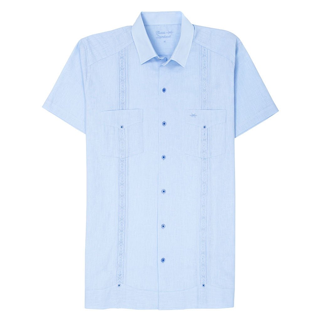Tejas Guayabera - Benavides/Light Blue