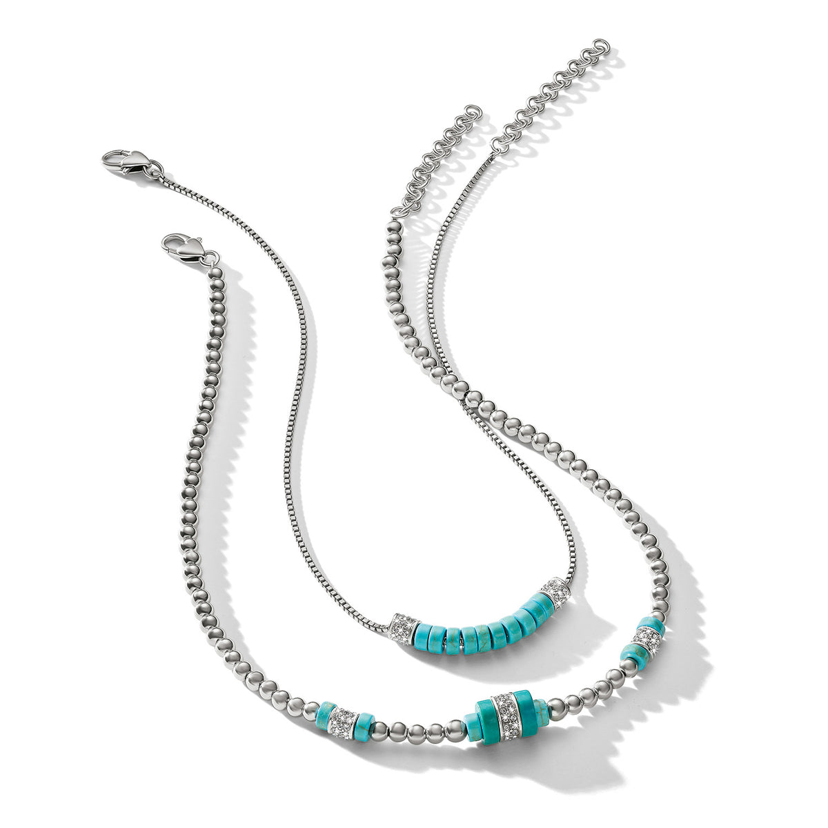 Meridian Petite Station Turquoise Necklace