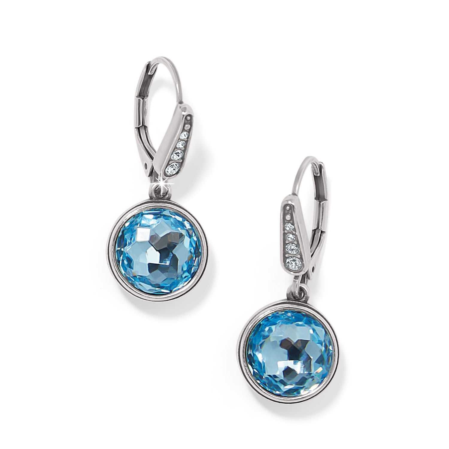 Meridian Aurora Leverback Earrings/aqua