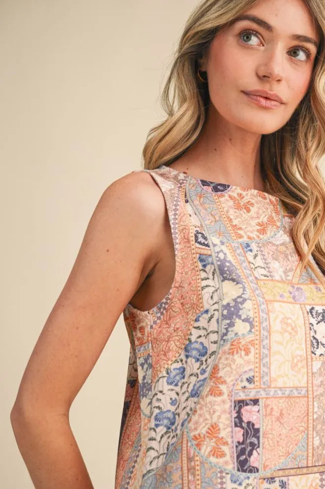 Pretty in Patchwork Mini Dress