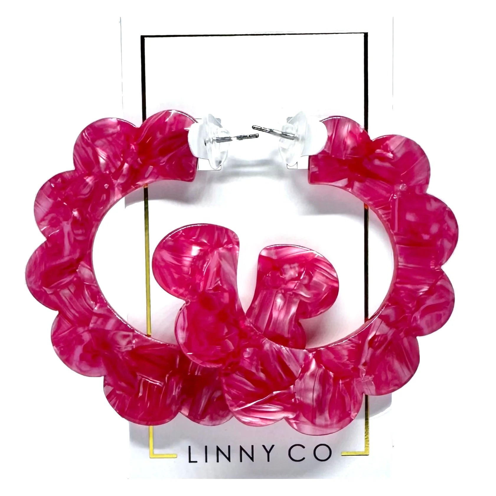 Margo- Pearlized Pink Earrings