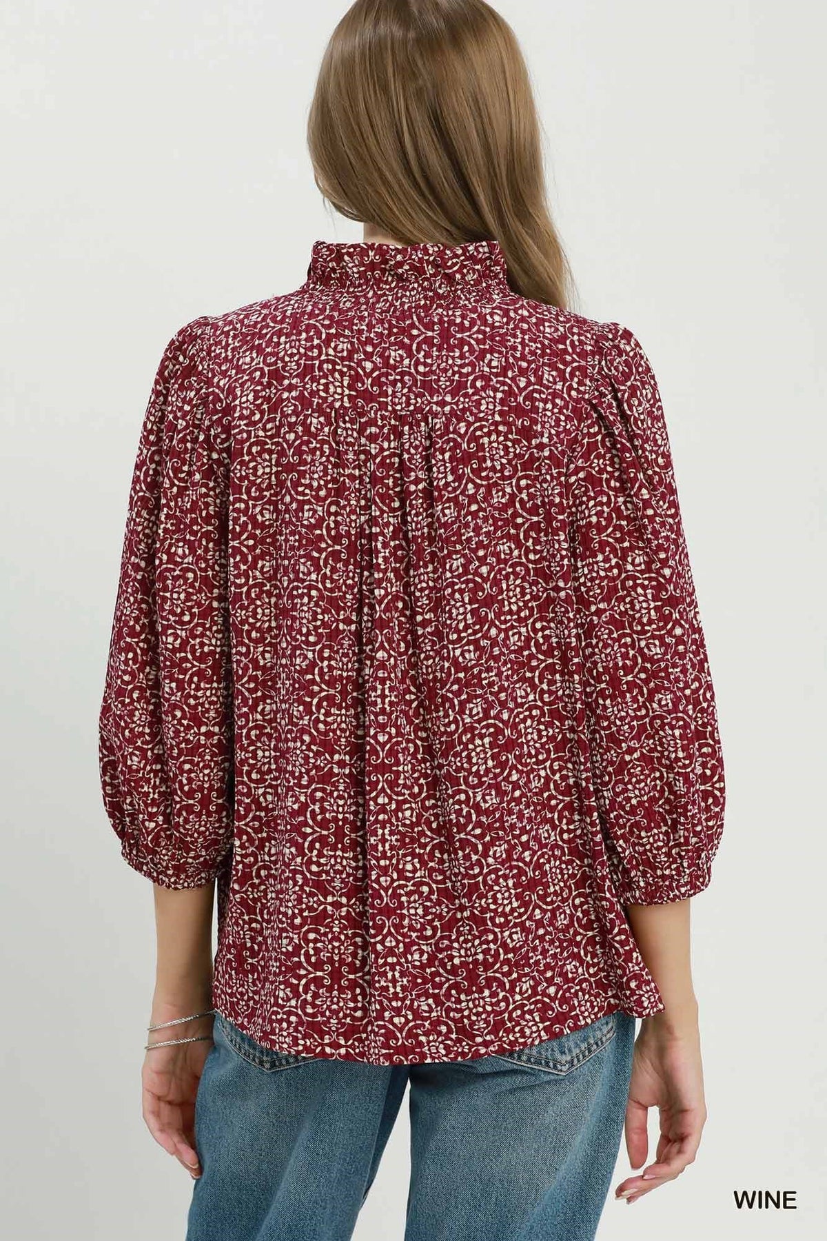 Aggie Game Day Ruffle Blouse 🍷🏈