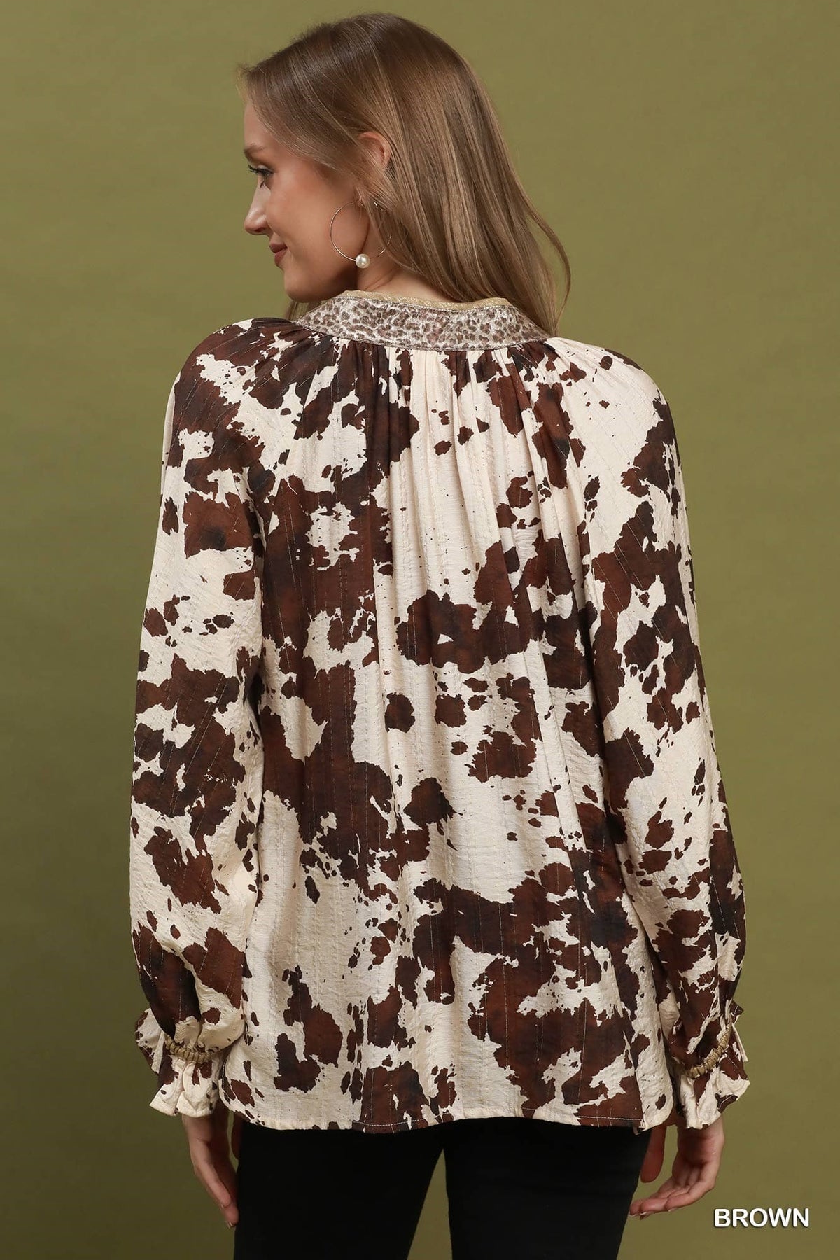 Prairie Cowhide Blouse 🤎