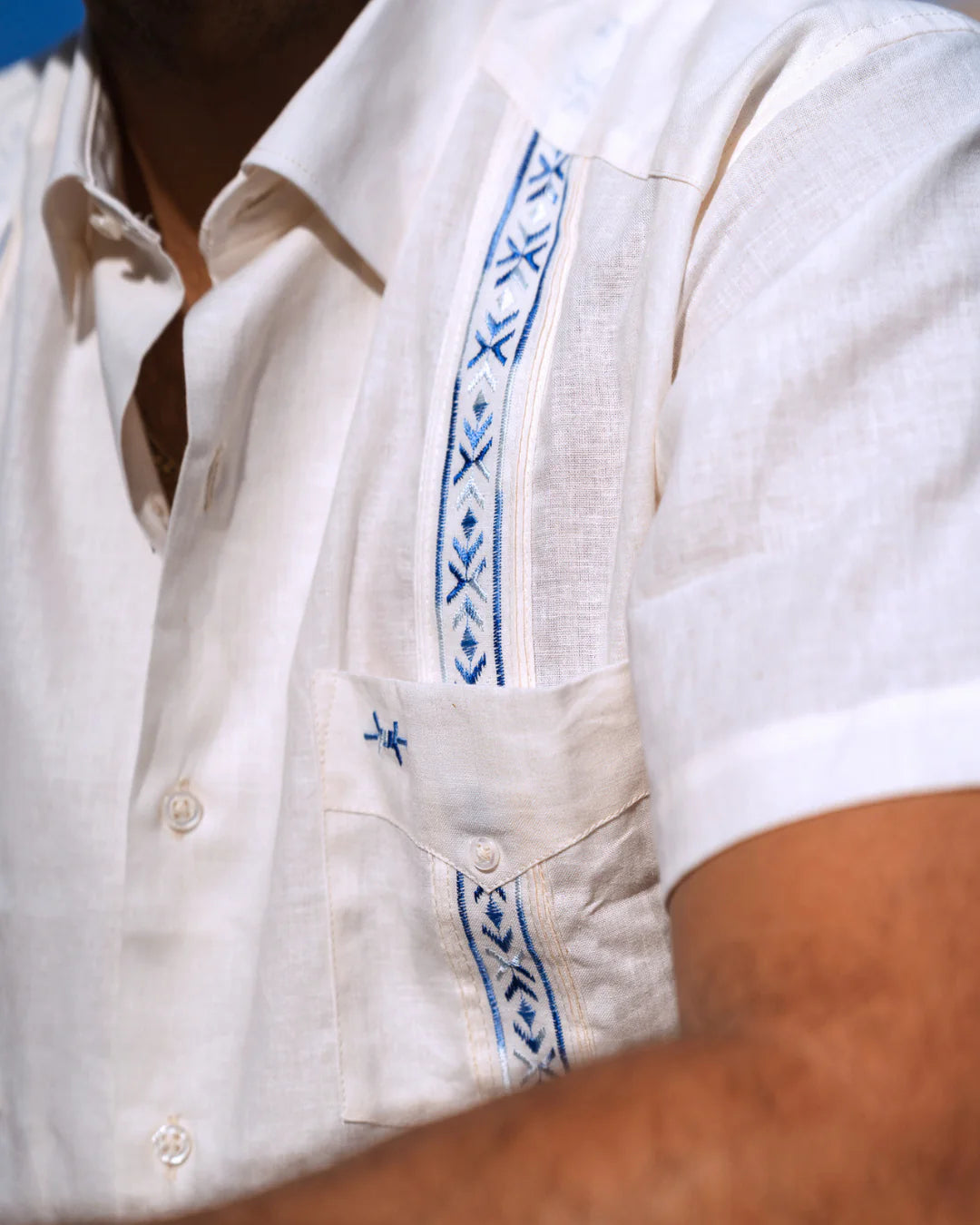 Tejas Guayabera - Ivory Cielo by Texas Standard