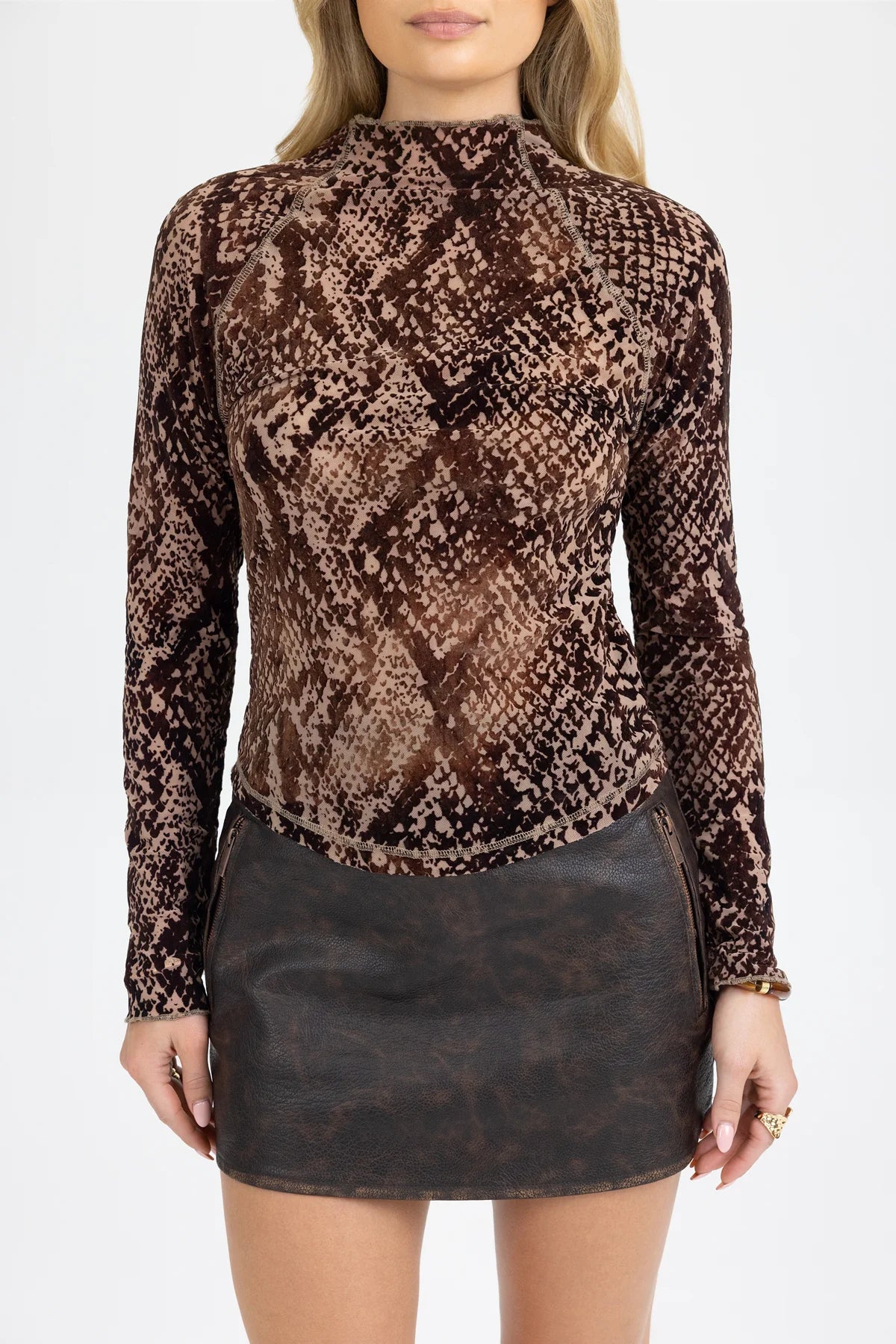 Koa Mock Neck Top