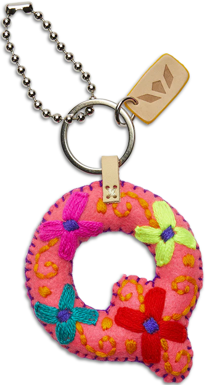 PINK FELT ALPHABET CHARMS