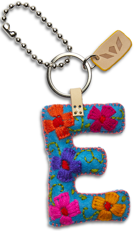 TURQUOISE FELT ALPHABET CHARMS